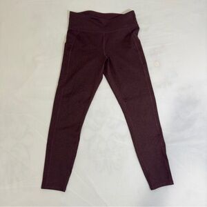 Abercrombie Chill Play Move Leggings, Burgundy Color, High Waisted, Size Small